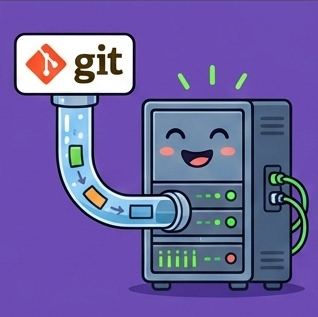 Git server receiving code